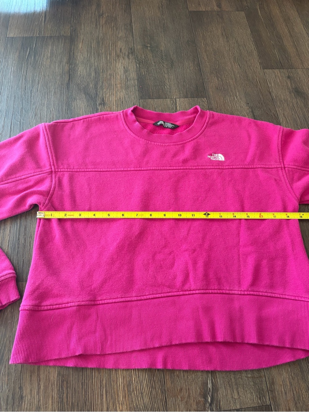 The North Face Youth Girls Camp Crew Fuschia Pink Sweatshirt Size XL 14-16 - Picture 5 of 8